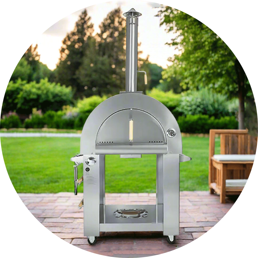Photo inspiration: Compact Freestanding Pizza Oven With Secure Ventilation Reference: Freestanding Pizza Ovens
