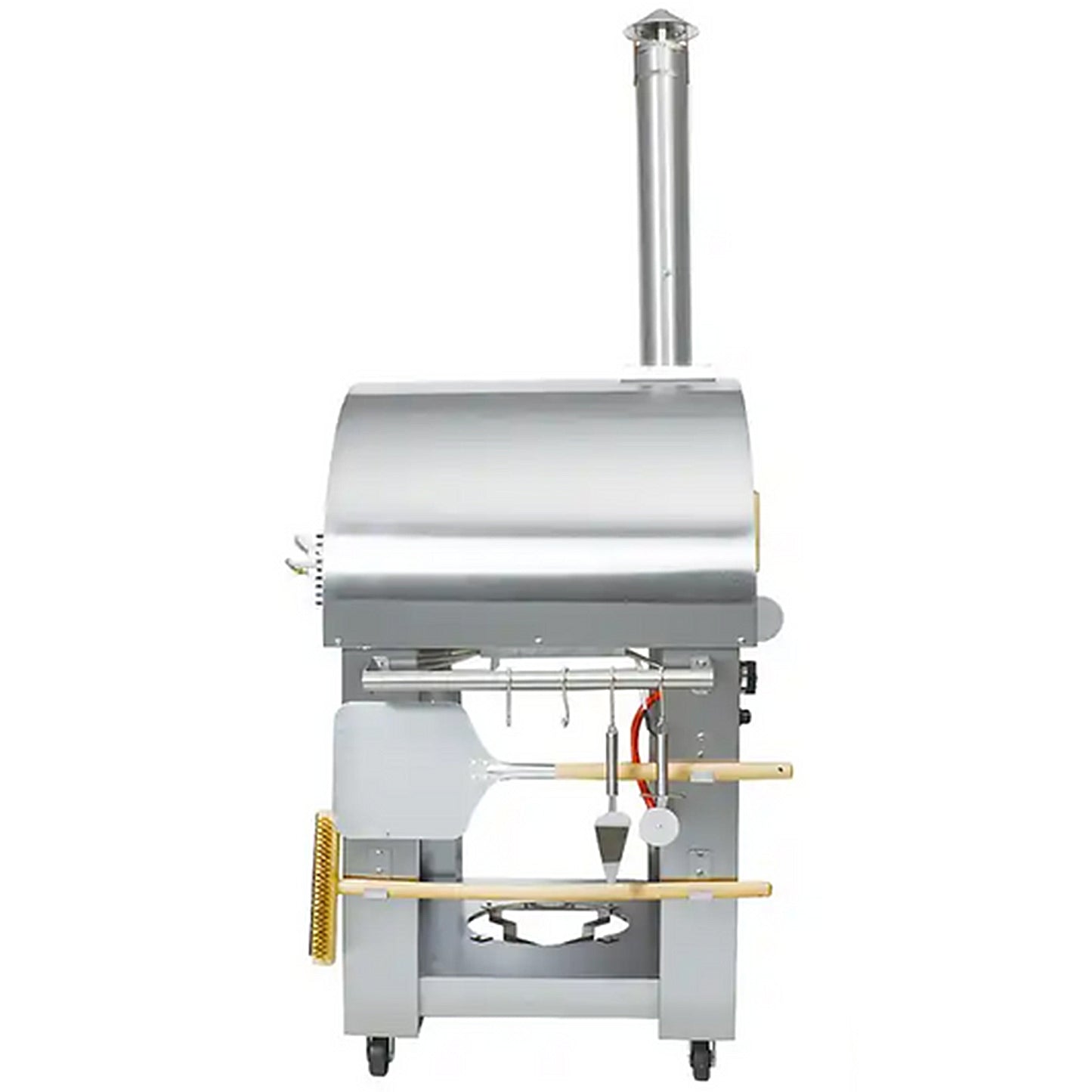 Kokomo 32" Dual Fuel Gas or Wood Fired Stainless Steel Pizza Oven