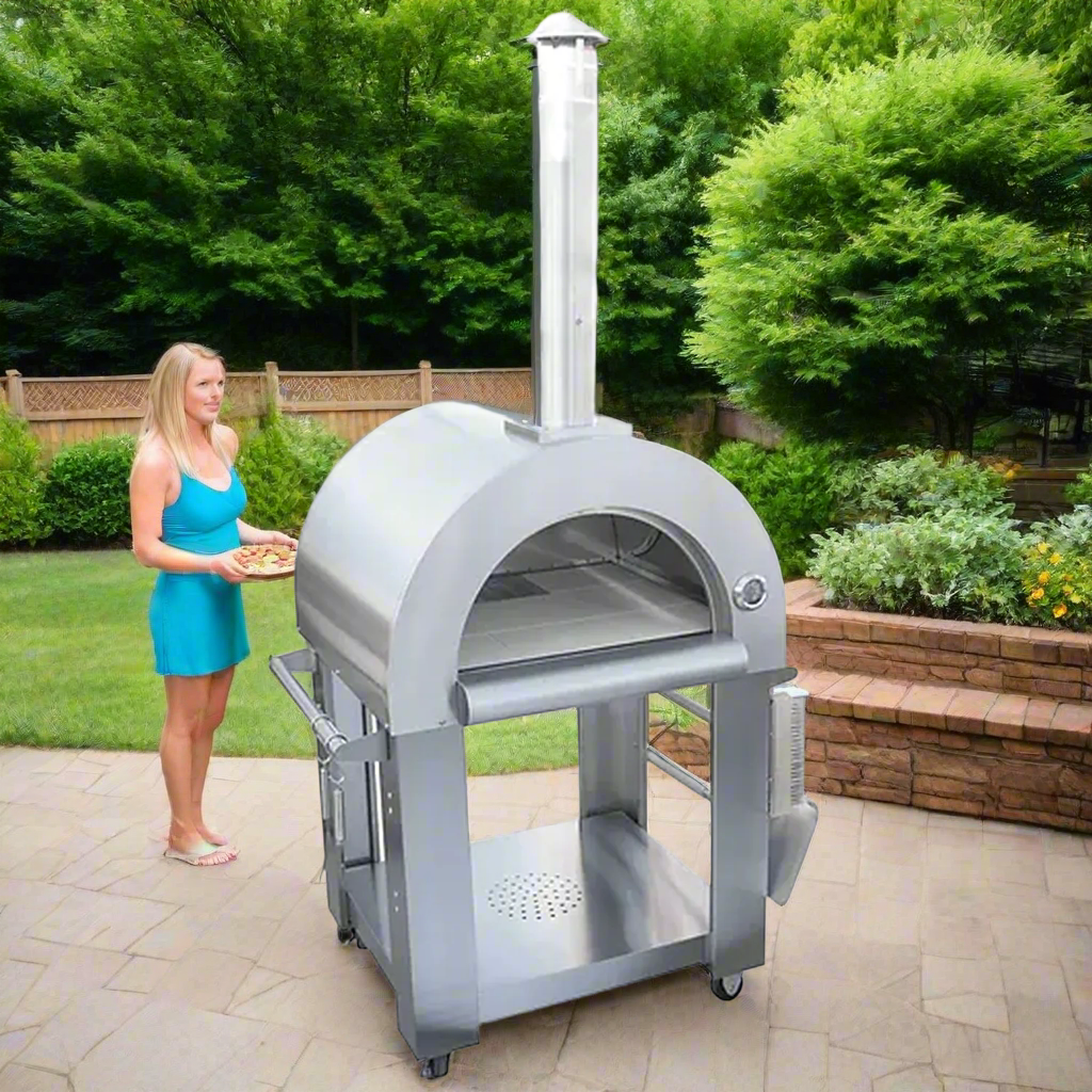 Kokomo Wood Fired Stainless Steel Pizza Oven